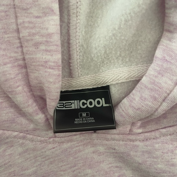 32 Degrees Cool Pullover Long Sleeve Kangaroo Pocket Hoodie Color Pink Size M - Picture 4 of 8